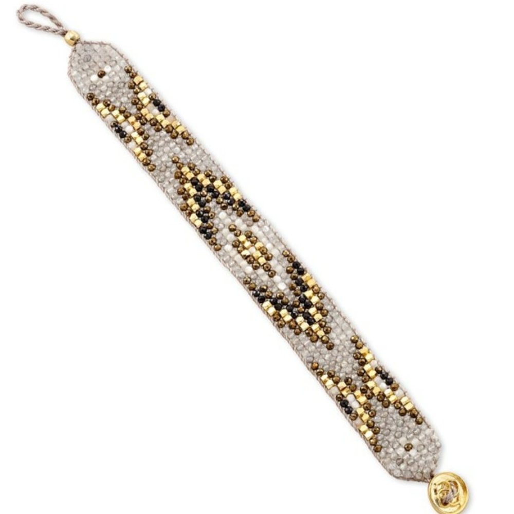 KENDRA SCOTT • Britt Gold Beaded Bracelet in Neutral Mix* - Picture 5 of 10